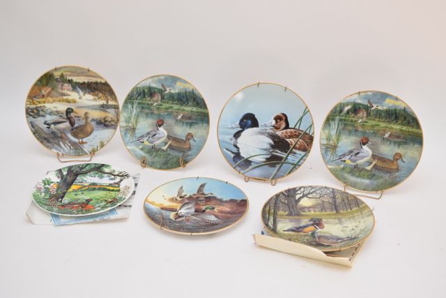 Knowle and Bradford Exchange Wedgwood Fowl Themed Collector Plates
