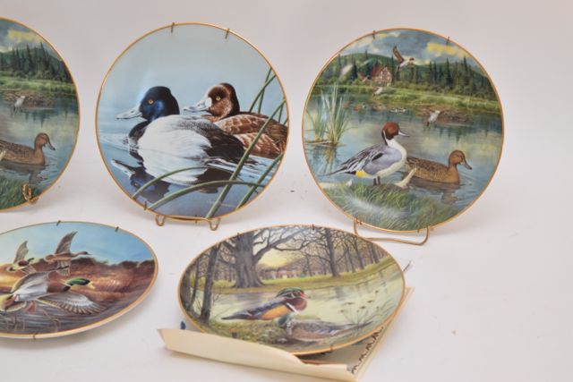 Knowle and Bradford Exchange Wedgwood Fowl Themed Collector Plates