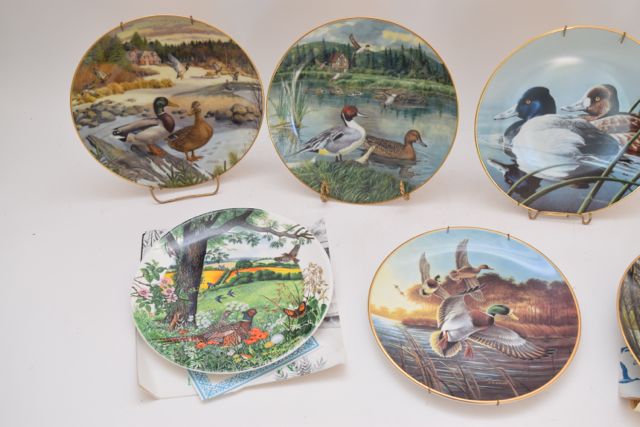 Knowle and Bradford Exchange Wedgwood Fowl Themed Collector Plates