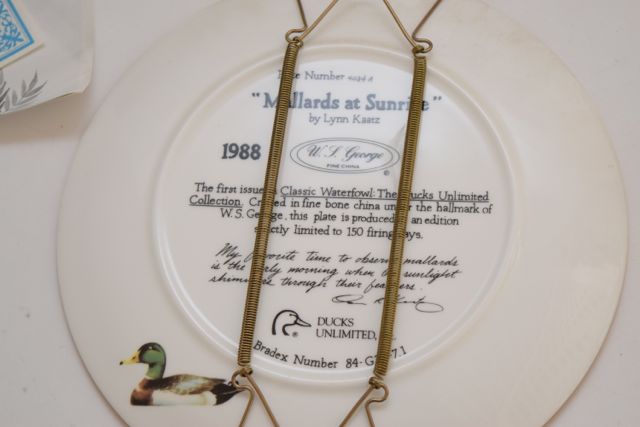 Knowle and Bradford Exchange Wedgwood Fowl Themed Collector Plates