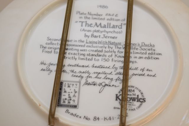 Knowle and Bradford Exchange Wedgwood Fowl Themed Collector Plates