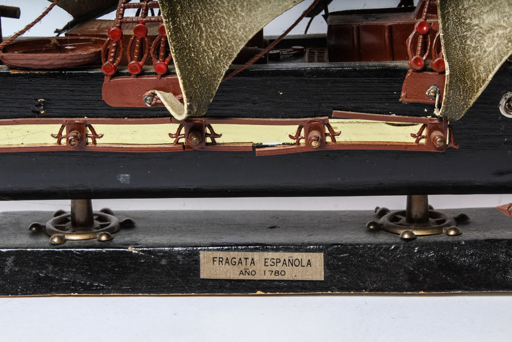 Model of 1780 Fragata Espanola Wooden Sail Ship