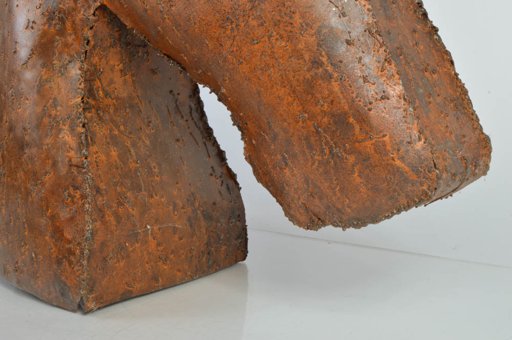 Metal Horse Head Sculpture