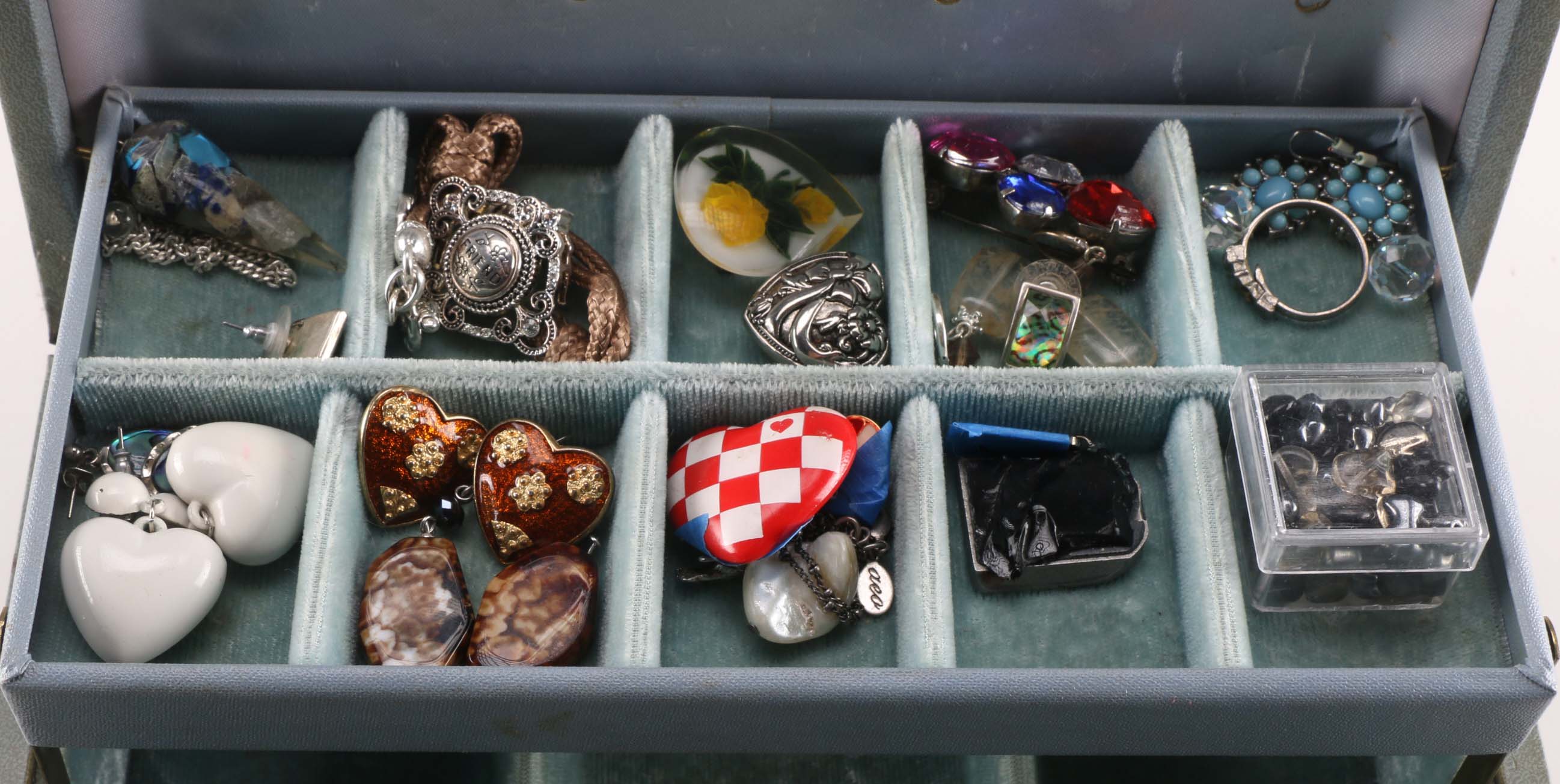Costume Jewelry in a Jewelry Box