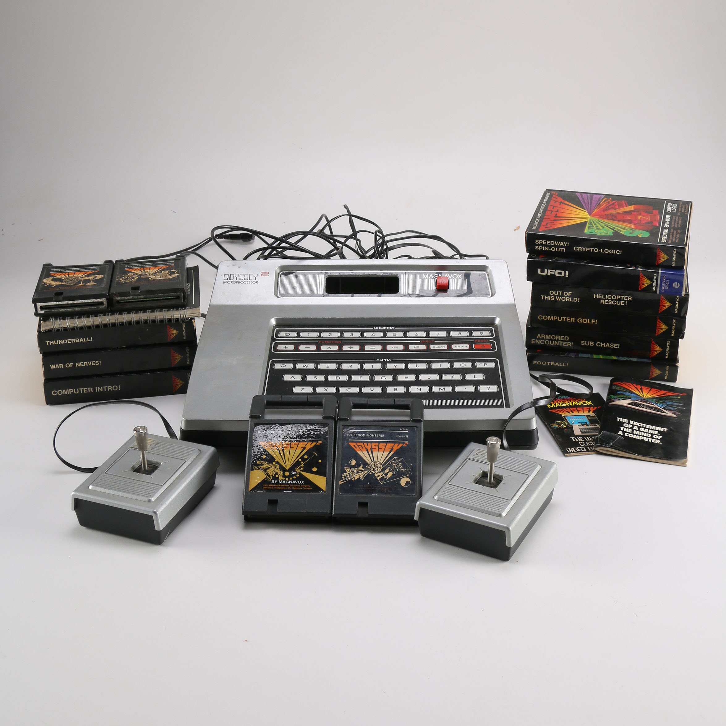 Magnavox Odyssey 2 Video Game System with Package, Games and Pair of Controllers