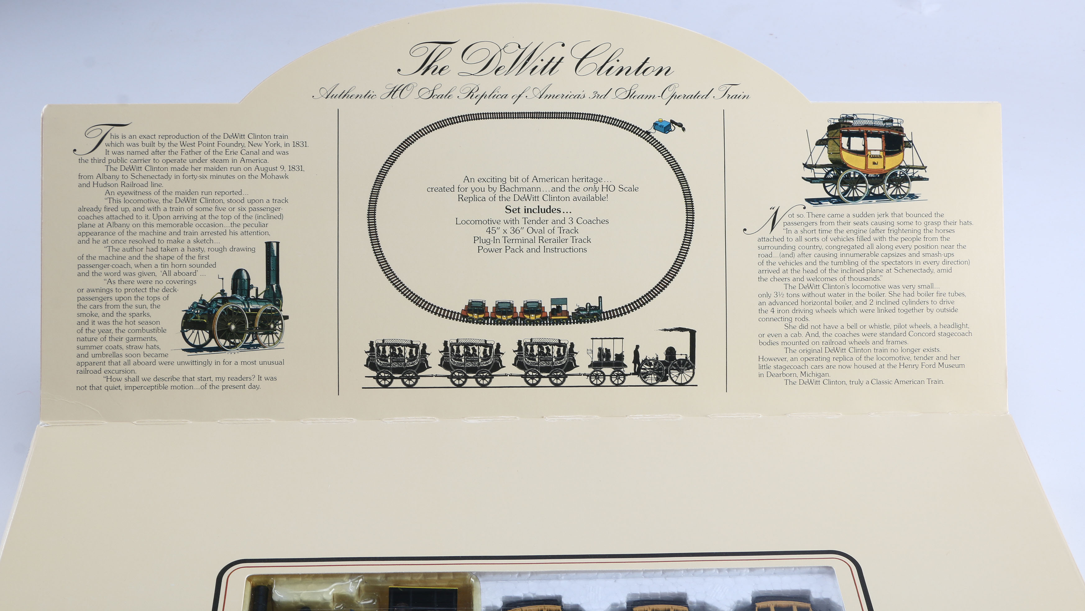 DeWitt Clinton HO Scale Electric Train Set Mint in Package