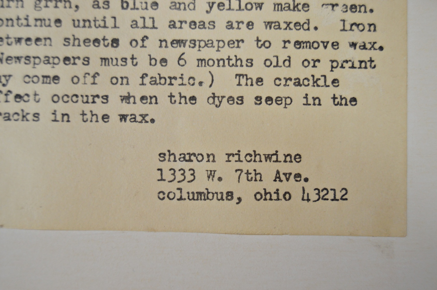 Original Signed Batik by Sharon Richwine