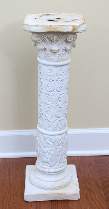 Corinthian Style Plaster Column Pedestal