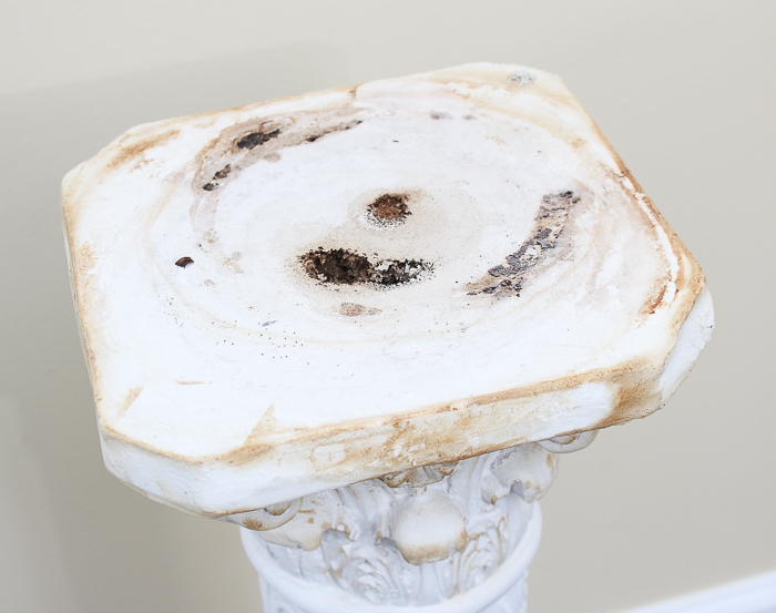 Corinthian Style Plaster Column Pedestal