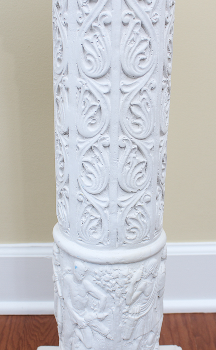 Corinthian Style Plaster Column Pedestal