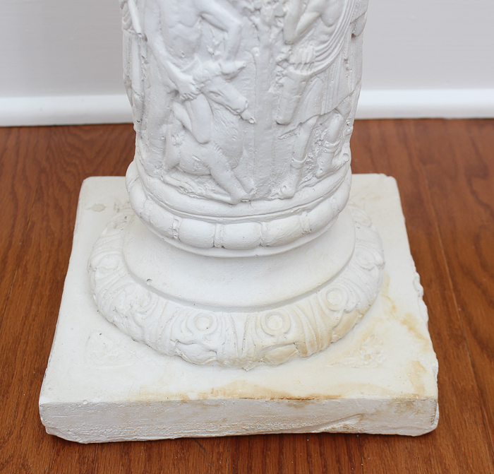 Corinthian Style Plaster Column Pedestal