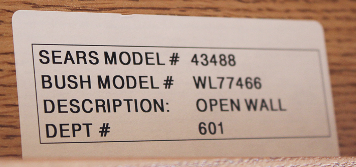 Wood Bookshelf and Cabinet