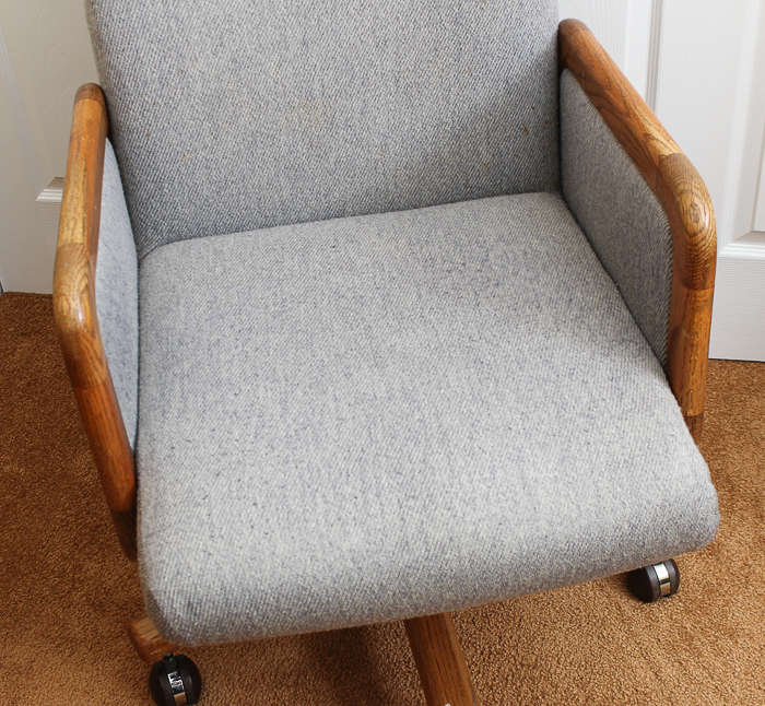 Rollling Wooden Office Chair