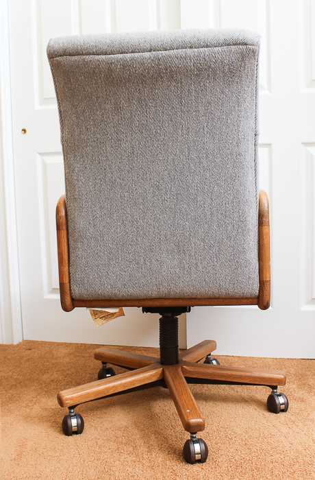 Rollling Wooden Office Chair