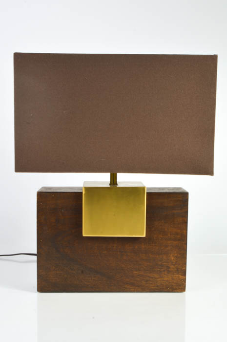 Pair of Modern Wood Lamps