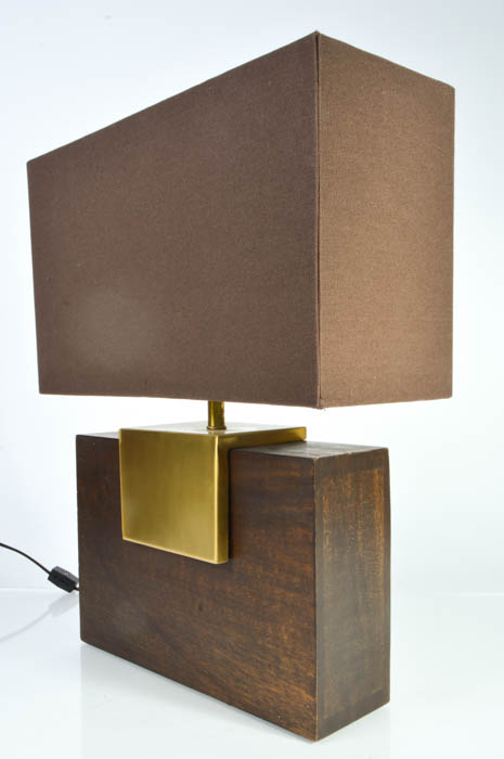 Pair of Modern Wood Lamps