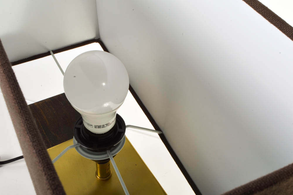 Pair of Modern Wood Lamps