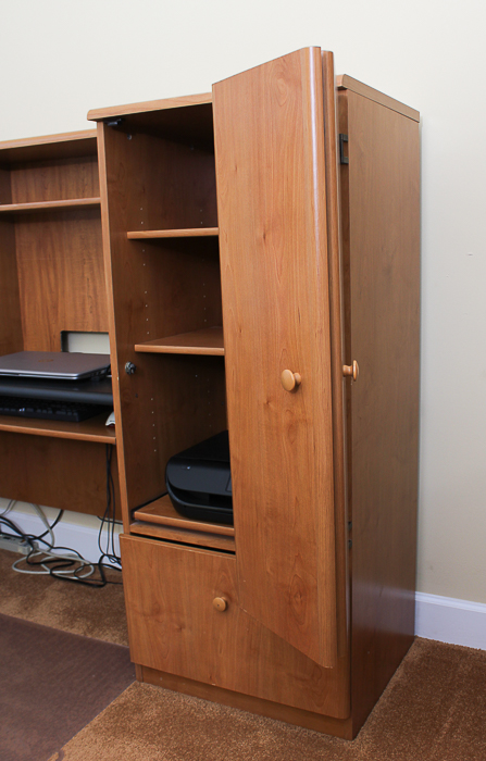 Wraparound Composite Wood Office Desk