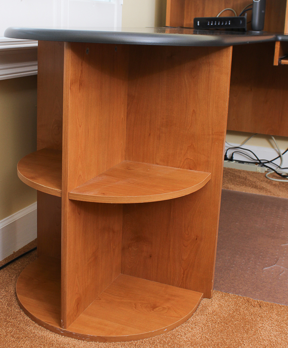 Wraparound Composite Wood Office Desk