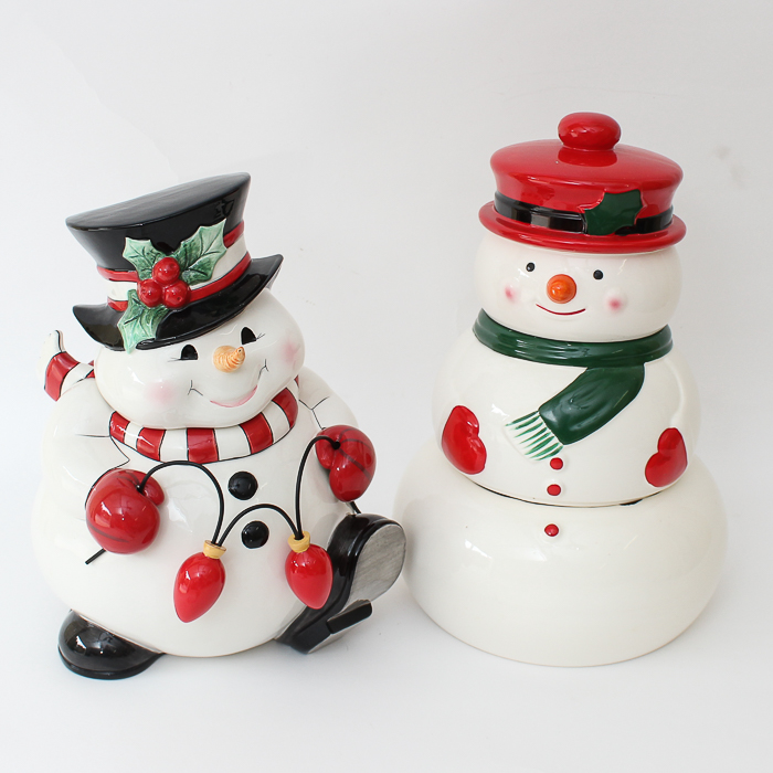 Pair of Snowman Figurines from Fitz and Floyd and Himark