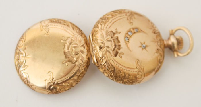 Antique circa 190114K Yellow Gold Elgin Pocket Watch