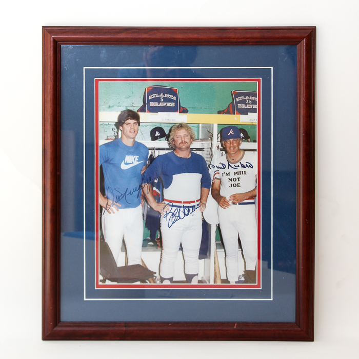 Signed Atlanta Braves Photograph