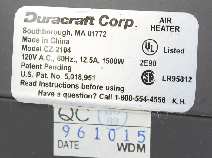 12" Oscillating Fan and Space Heater