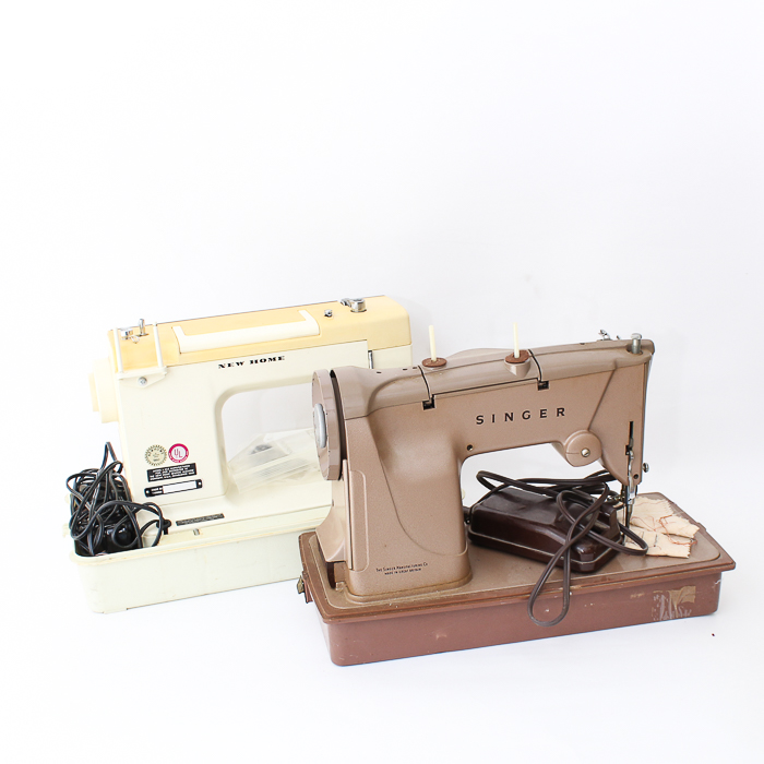 Pair of Vintage Sewing Machines
