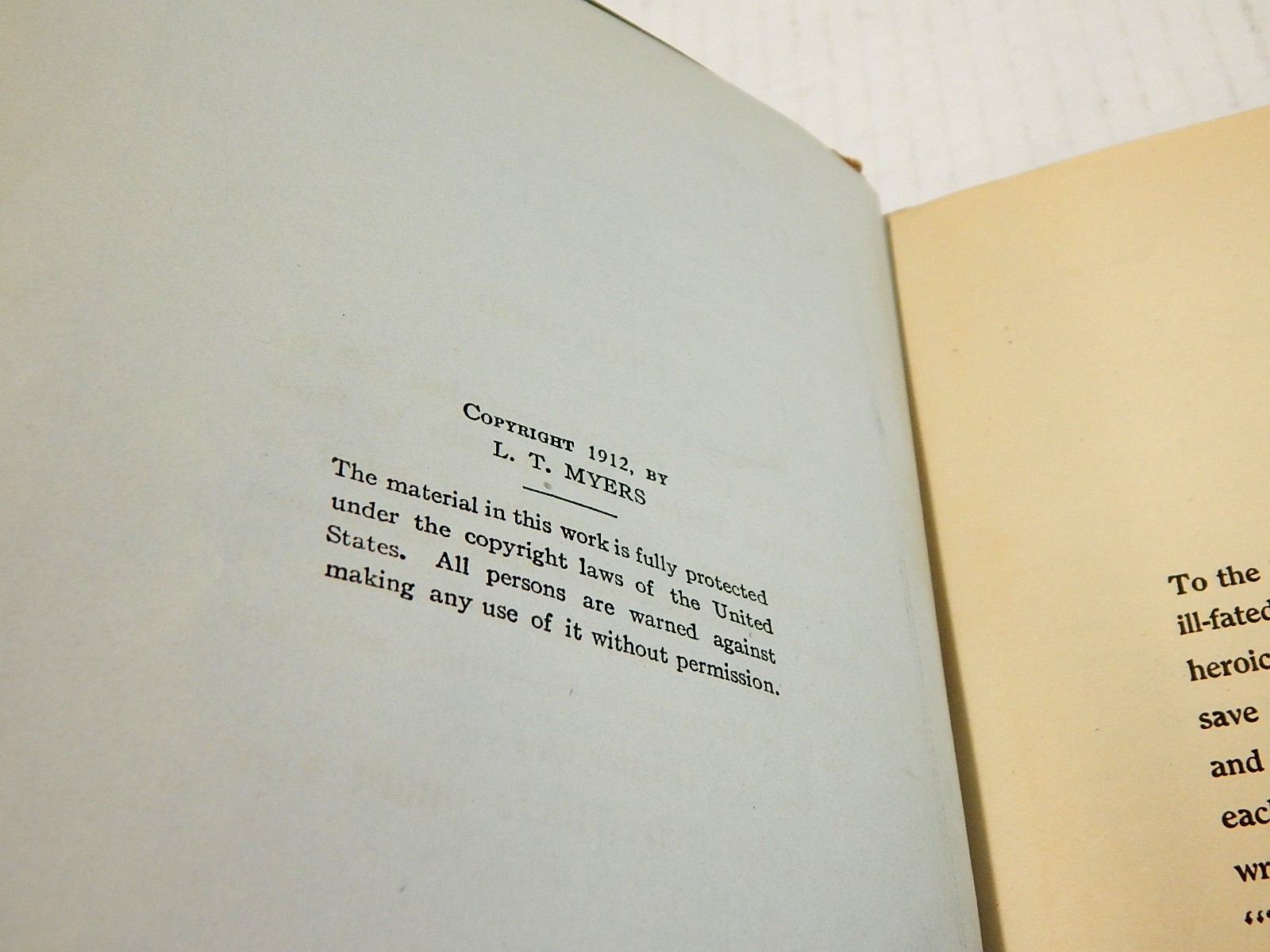 1912 Sinking of the Titanic by L.T. Myers