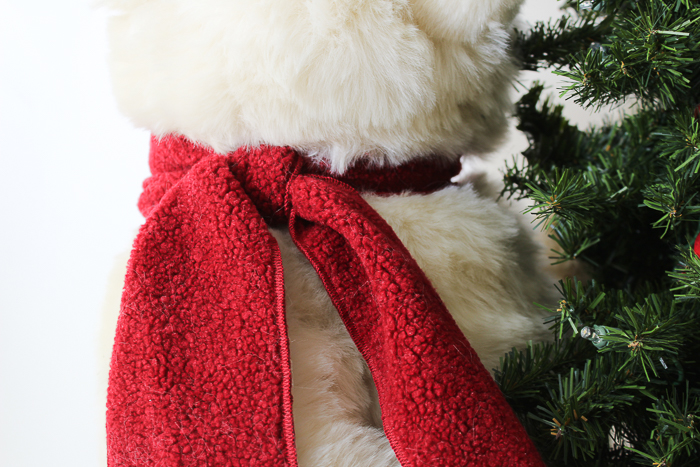 Polar Bear Hugging a Tree