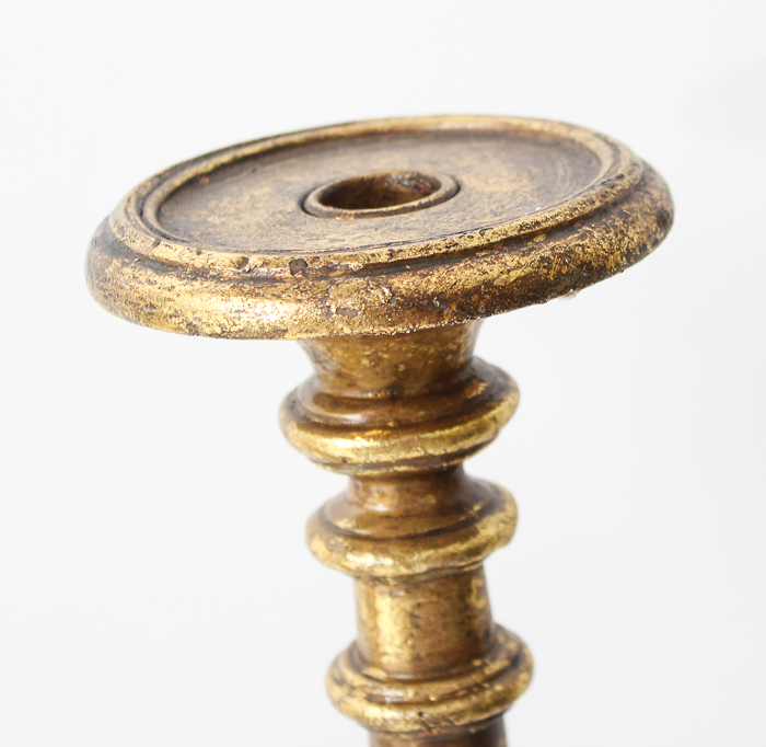 Collection of Gold Tone Candle Pedestals