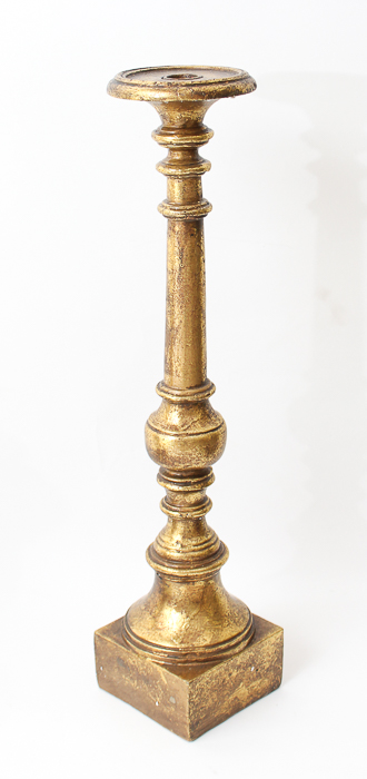 Collection of Gold Tone Candle Pedestals