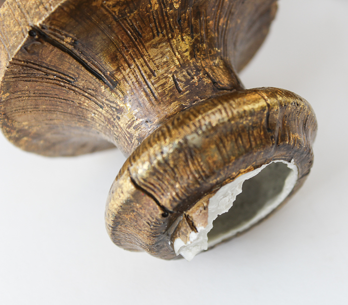 Collection of Gold Tone Candle Pedestals