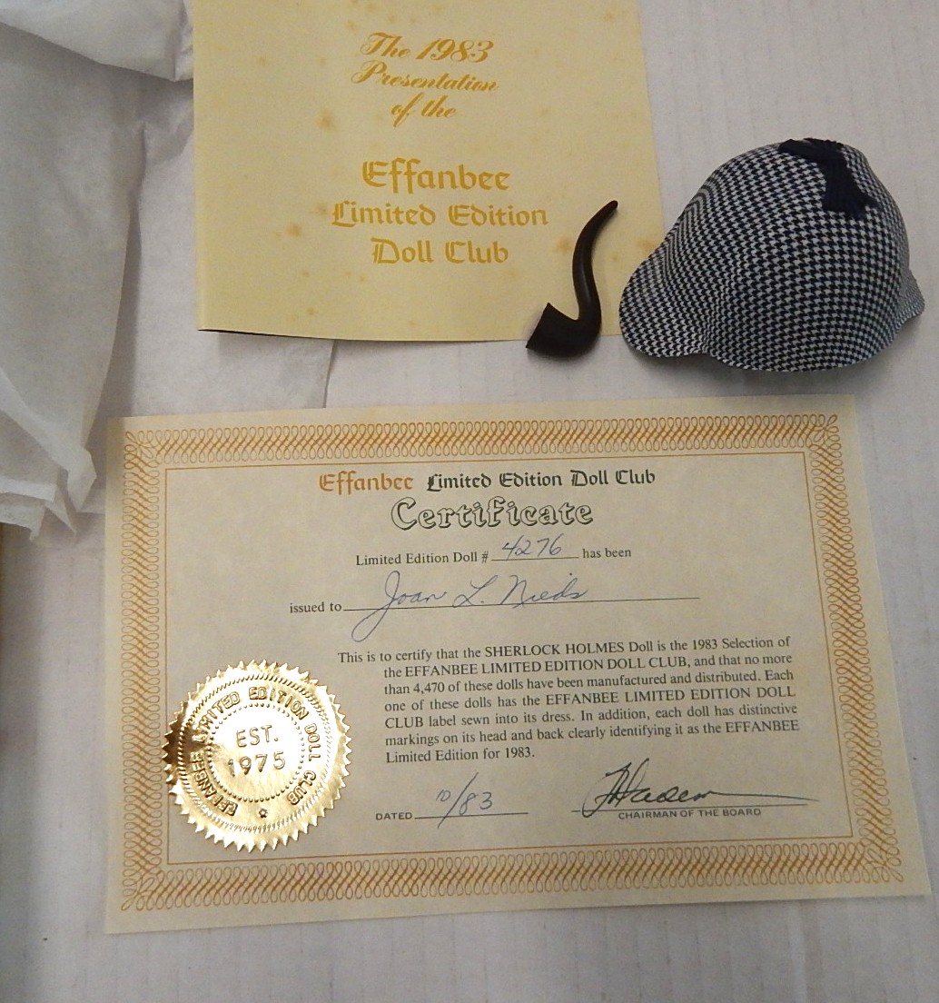 1983 Effanbee Sherlock Holmes Doll