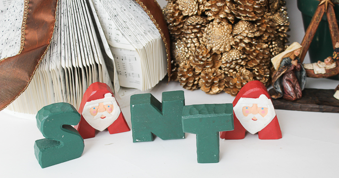 Assortment of Christmas Decorations and Planter