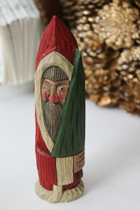 Assortment of Christmas Decorations and Planter