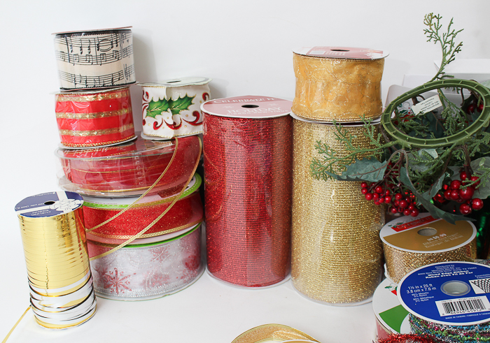 Collection of Christmas Gift Wrapping Supplies