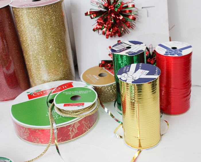 Collection of Christmas Gift Wrapping Supplies