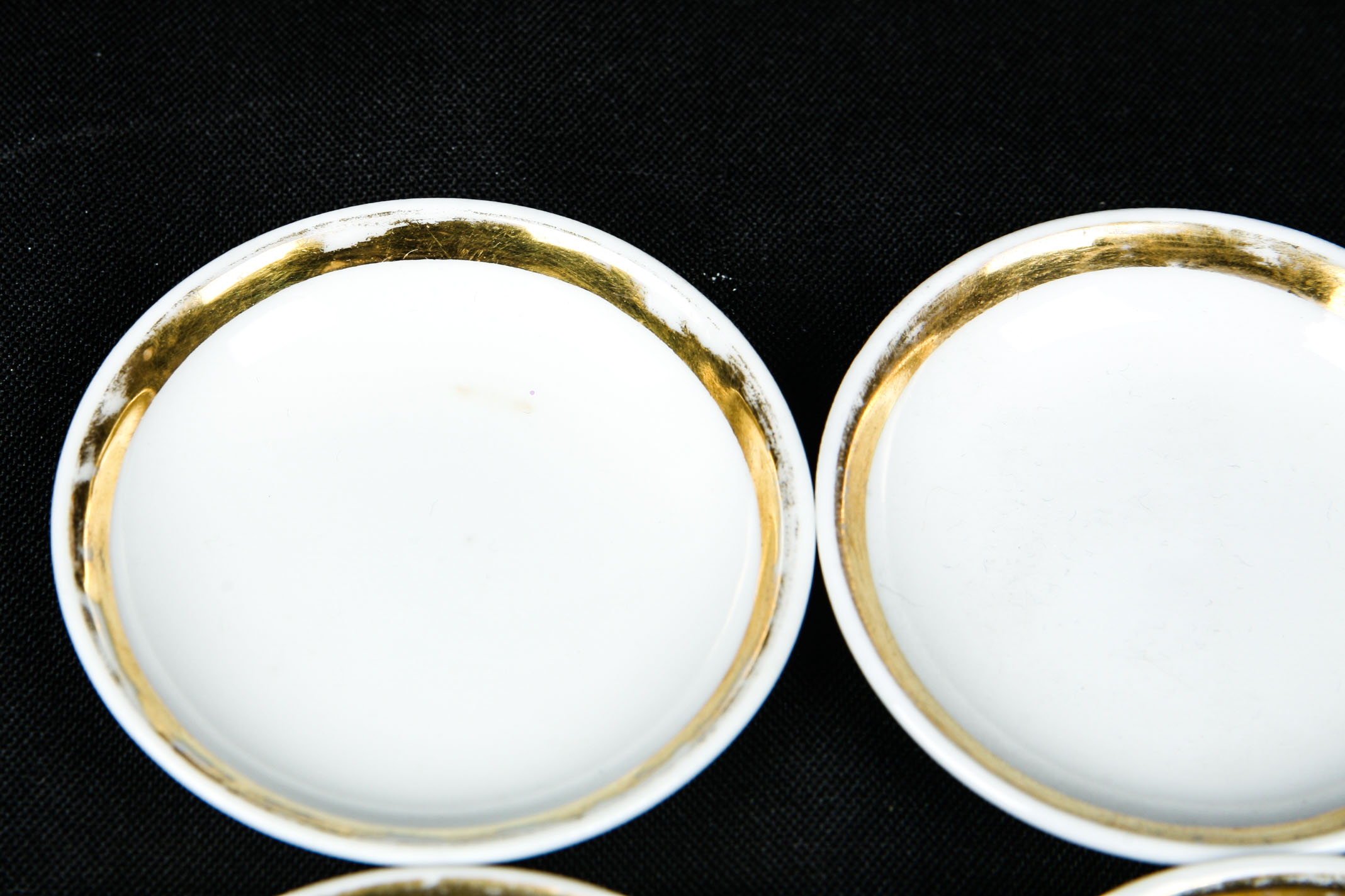Vintage Haviland Limoges "Wedding Ring" China Salt Dips