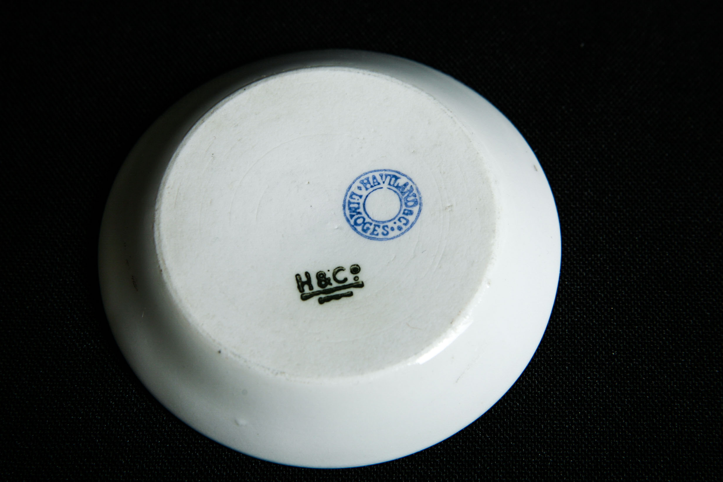 Vintage Haviland Limoges "Wedding Ring" China Salt Dips