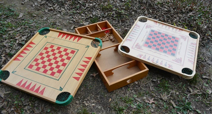 Three Vintage  Wood Games