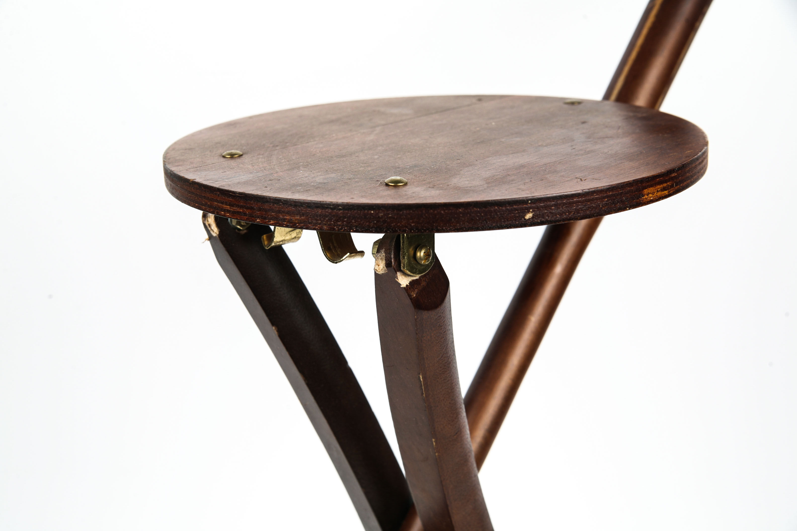 Vintage McCormick Cane with Folding Chair and Hidden Flask