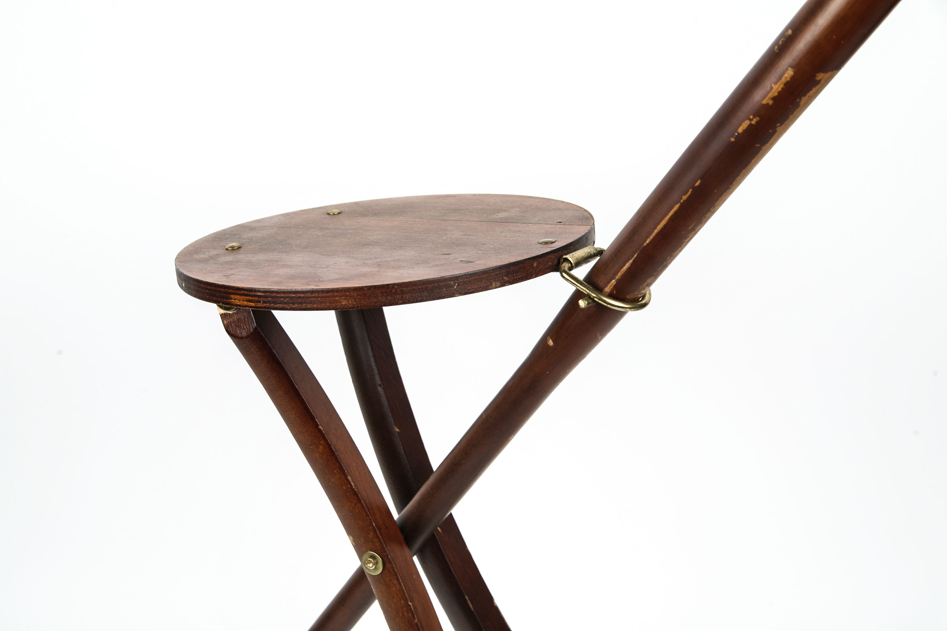 Vintage McCormick Cane with Folding Chair and Hidden Flask