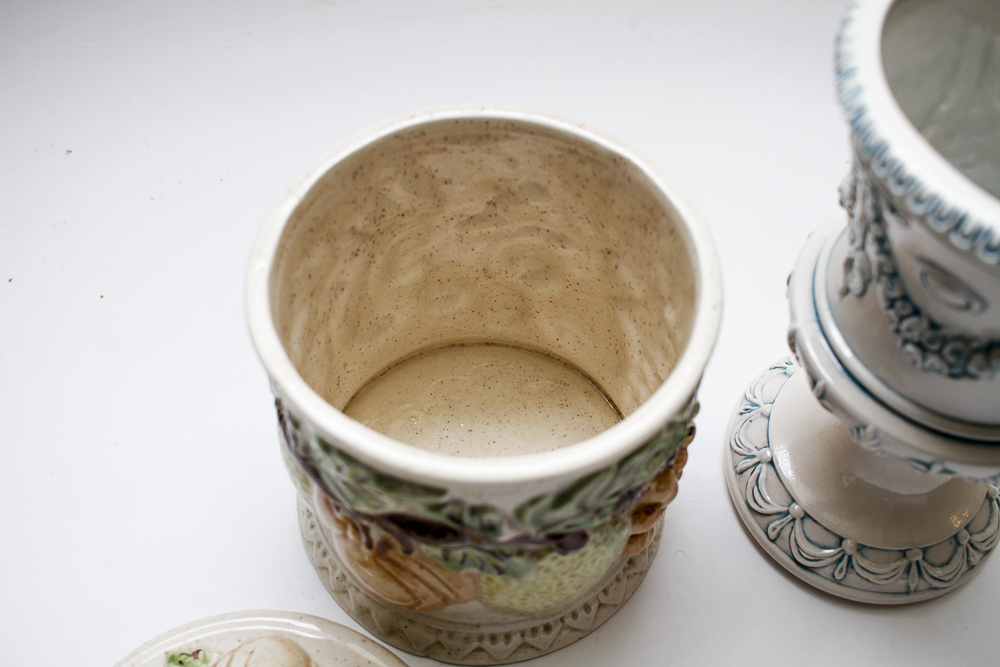 Vintage Lefton Cookie Jar and Arnel's Vase