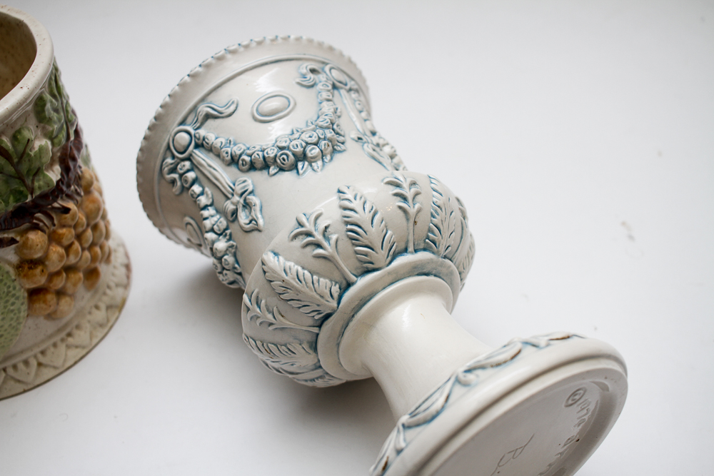 Vintage Lefton Cookie Jar and Arnel's Vase