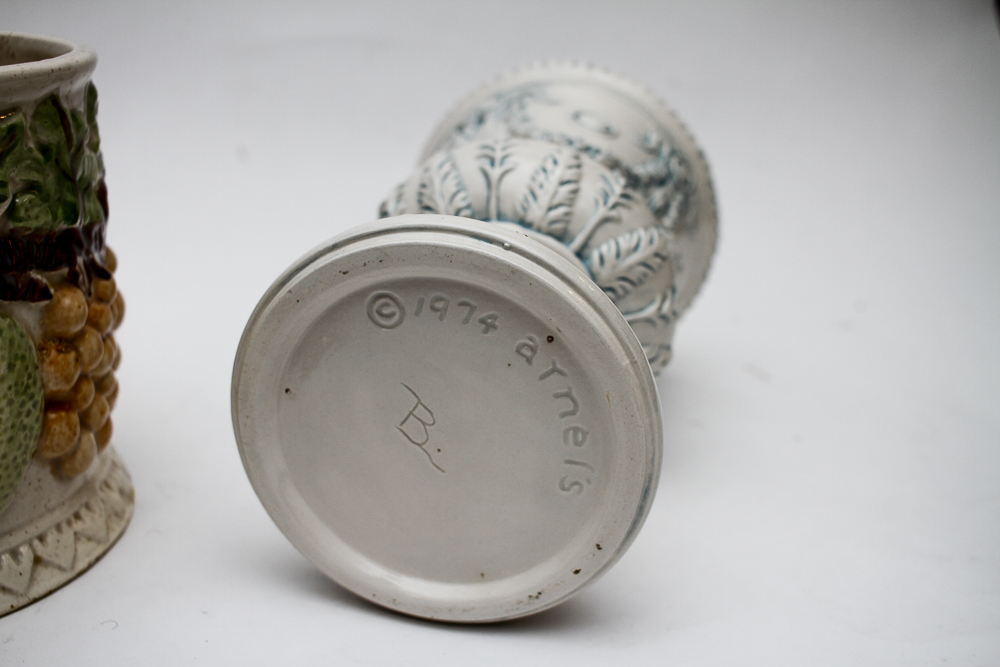 Vintage Lefton Cookie Jar and Arnel's Vase