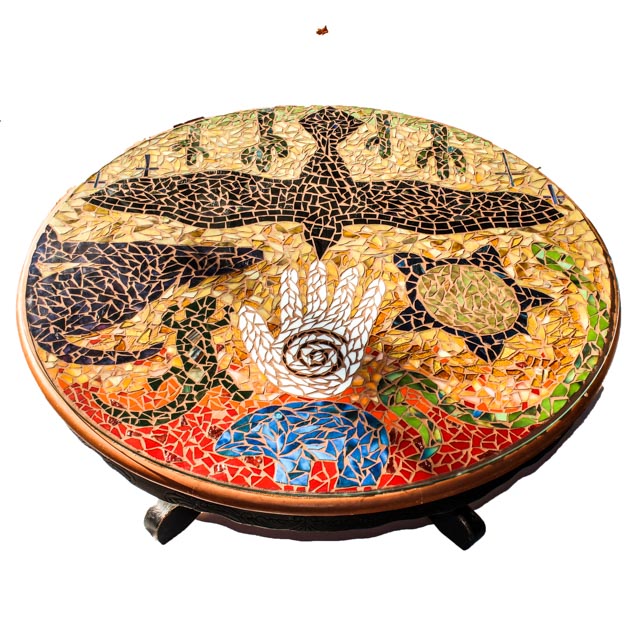 Original Southwestern Inspired Mosaic Table Jen Eastridge