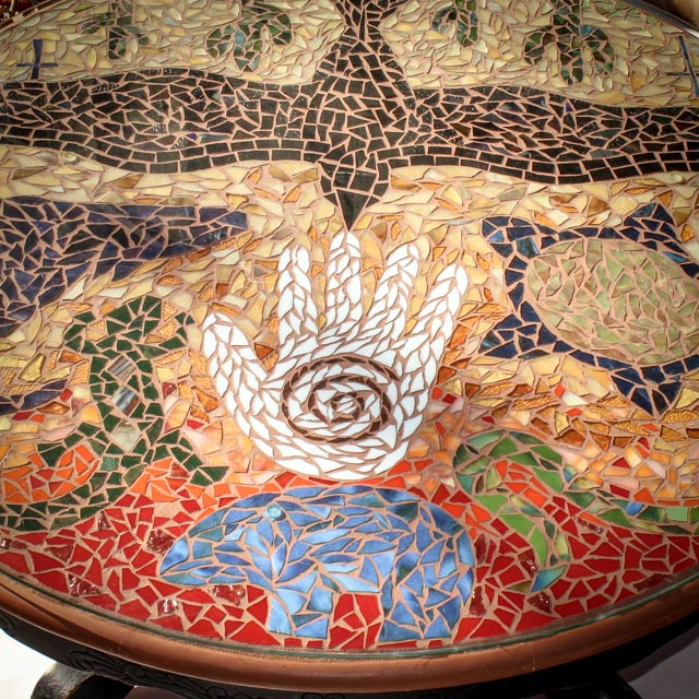 Original Southwestern Inspired Mosaic Table Jen Eastridge