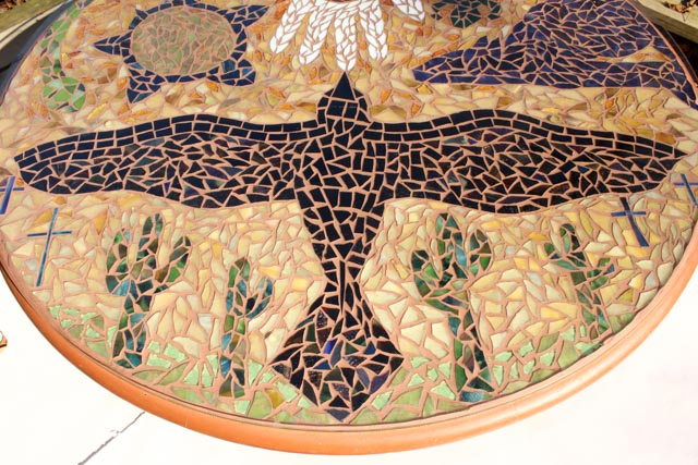 Original Southwestern Inspired Mosaic Table Jen Eastridge