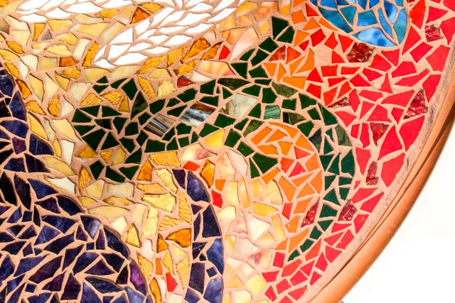 Original Southwestern Inspired Mosaic Table Jen Eastridge